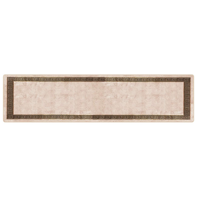 Tæppe Runner MARSA Sort 100 x 400 cm Polyester og PVC