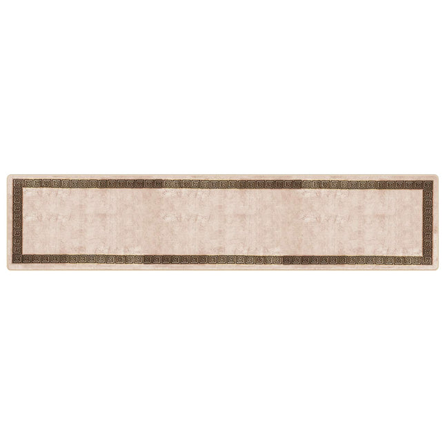 Tæppe Runner MARSA Sort 100 x 450 cm Polyester og PVC