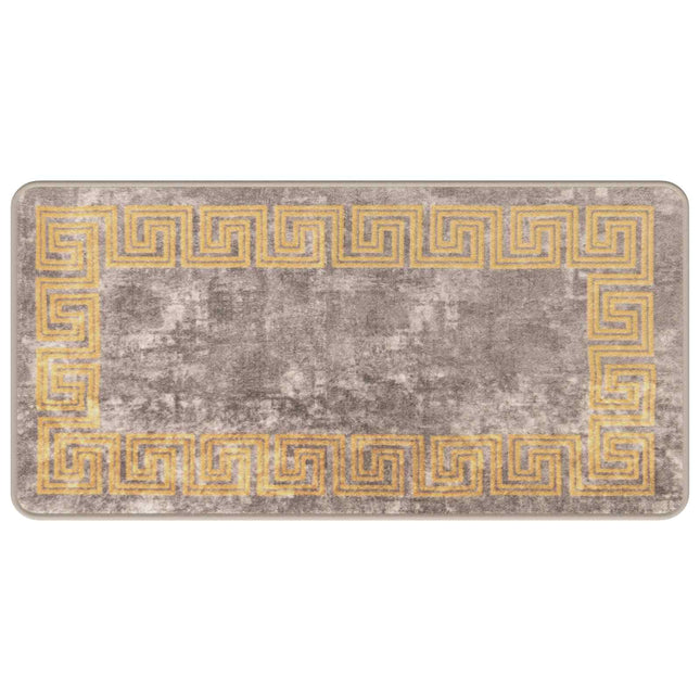 Tæppe Runner MARSA Grå 50 x 100 cm Polyester og PVC
