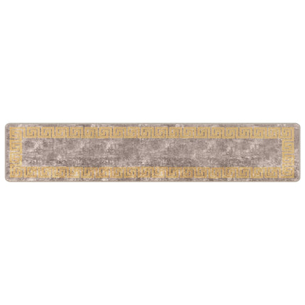 Tæppe Runner MARSA Grå 50 x 250 cm Polyester og PVC