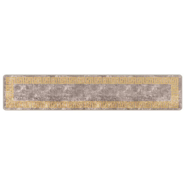 Tæppe Runner MARSA Grå 50 x 250 cm Polyester og PVC
