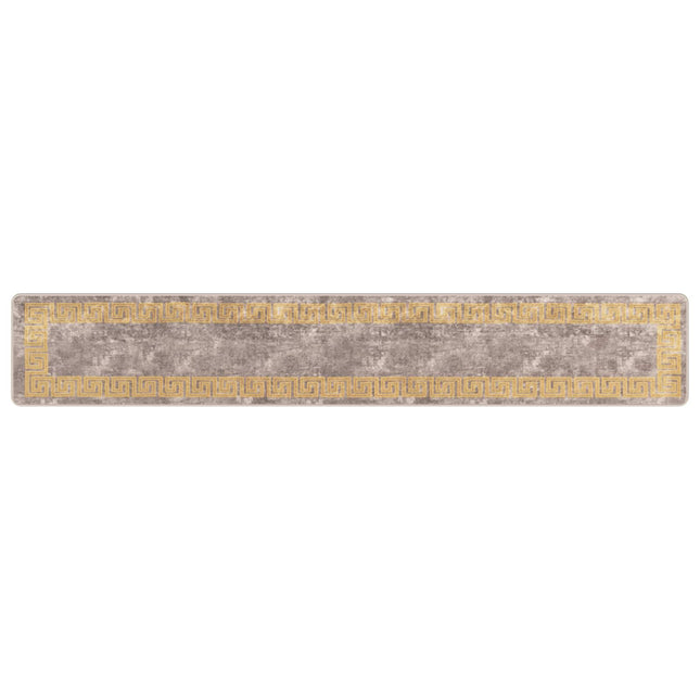 Tæppe Runner MARSA Grå 50 x 300 cm Polyester og PVC