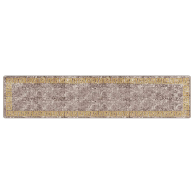 Tæppe Runner MARSA Grå 80 x 350 cm Polyester og PVC