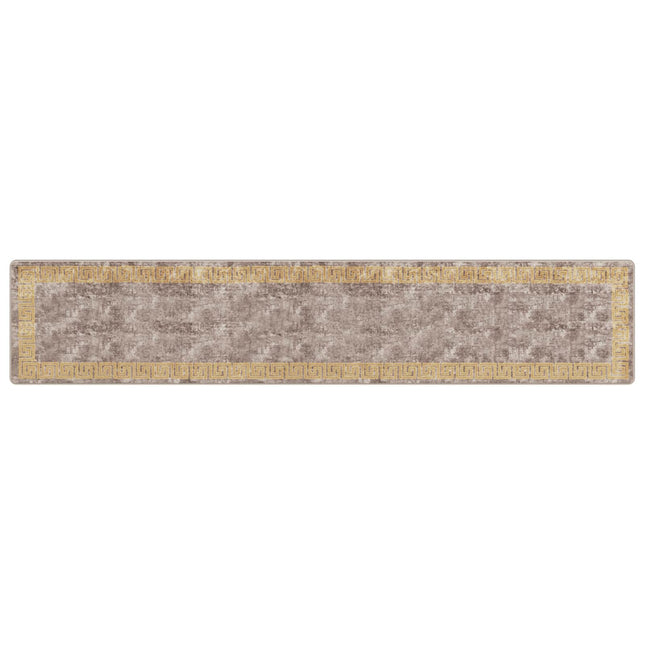 Tæppe Runner MARSA Grå 80 x 400 cm Polyester og PVC