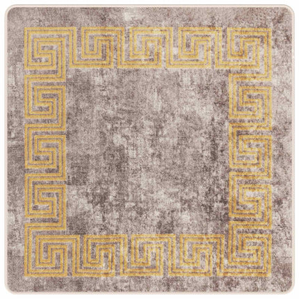 Tæppe Runner MARSA Grå 100 x 100 cm Polyester og PVC