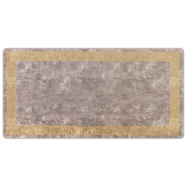 Tæppe Runner MARSA Grå 100 x 200 cm Polyester og PVC