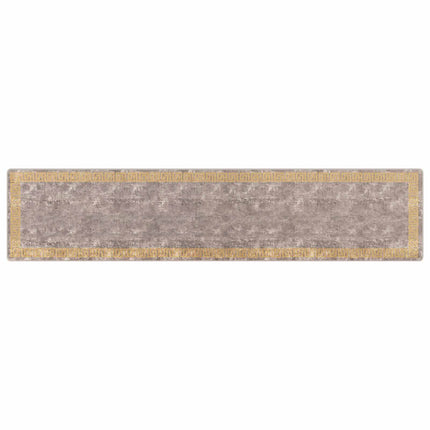 Tæppe Runner MARSA Grå 100 x 450 cm Polyester og PVC