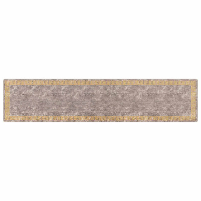 Tæppe Runner MARSA Grå 100 x 450 cm Polyester og PVC