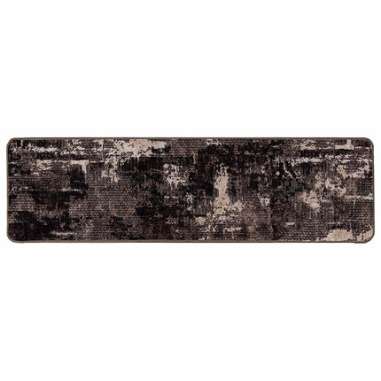 Tæppe Runner MARSA Sort 50 x 200 cm Polyester og PVC