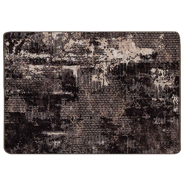 Tæppe Runner MARSA Sort 100 x 150 cm Polyester og PVC