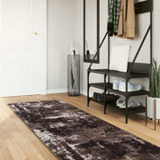 Tæppe Runner MARSA Sort 100 x 450 cm Polyester og PVC