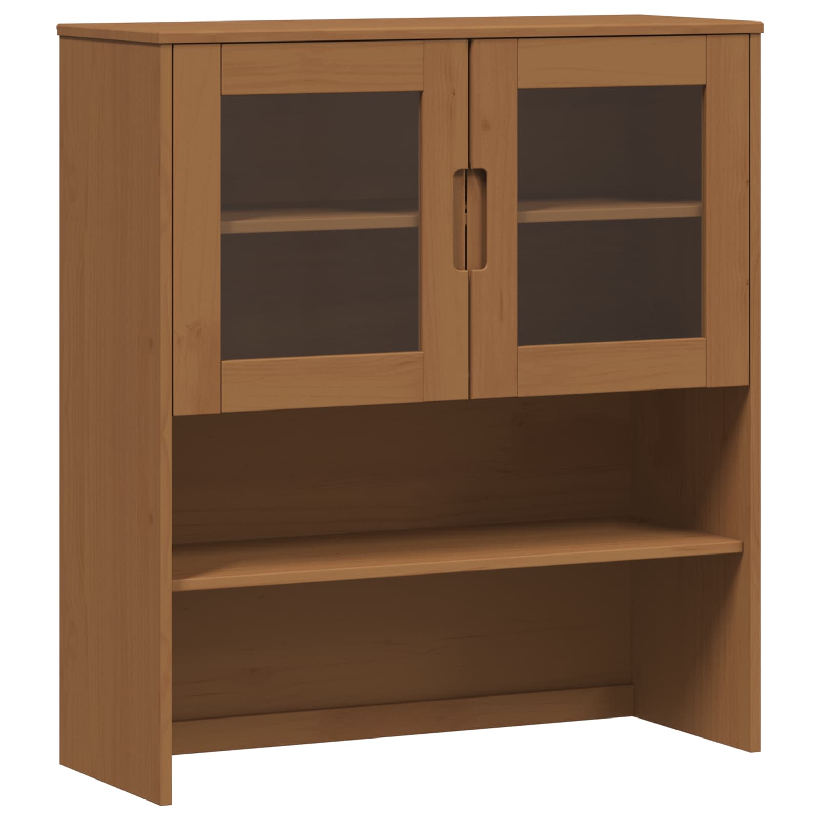 Skab Karamel 90 x 35 x 100 cm Massiv fyrretræ og hærdet glas
