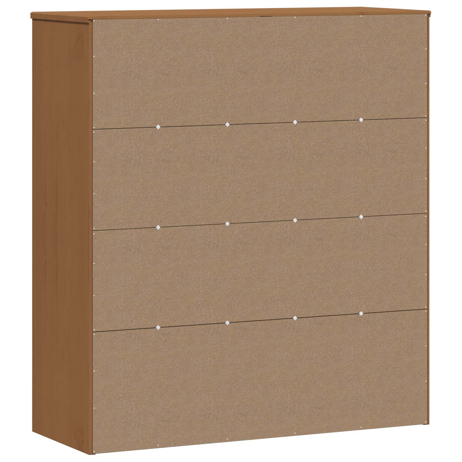 Skab Karamel 90 x 35 x 100 cm Massiv fyrretræ og hærdet glas