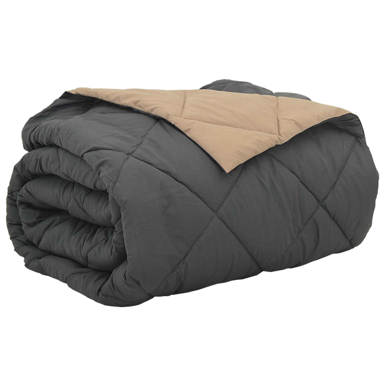 Sommer dyne Antracit og Taupe 240 x 200 cm Mikrofiber