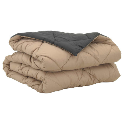 Sommer dyne 220 x 155 cm Sommer 200 gsm Antracit og Taupe
