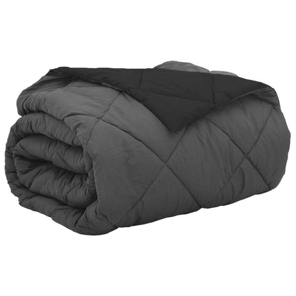 Sommer dyne Sort og Anthracit 200 x 200 cm Mikrofiber