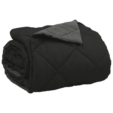 Sommer dyne Sort og Anthracit 220 x 240 cm Mikrofiber