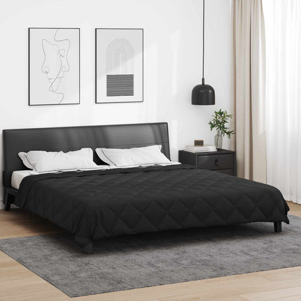 Helårs dyne Sort 200 x 200 cm Mikrofiber