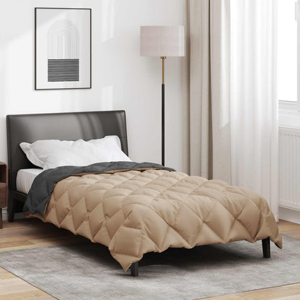 Vinter dyne Antracit og Taupe 155 x 220 cm Mikrofiber