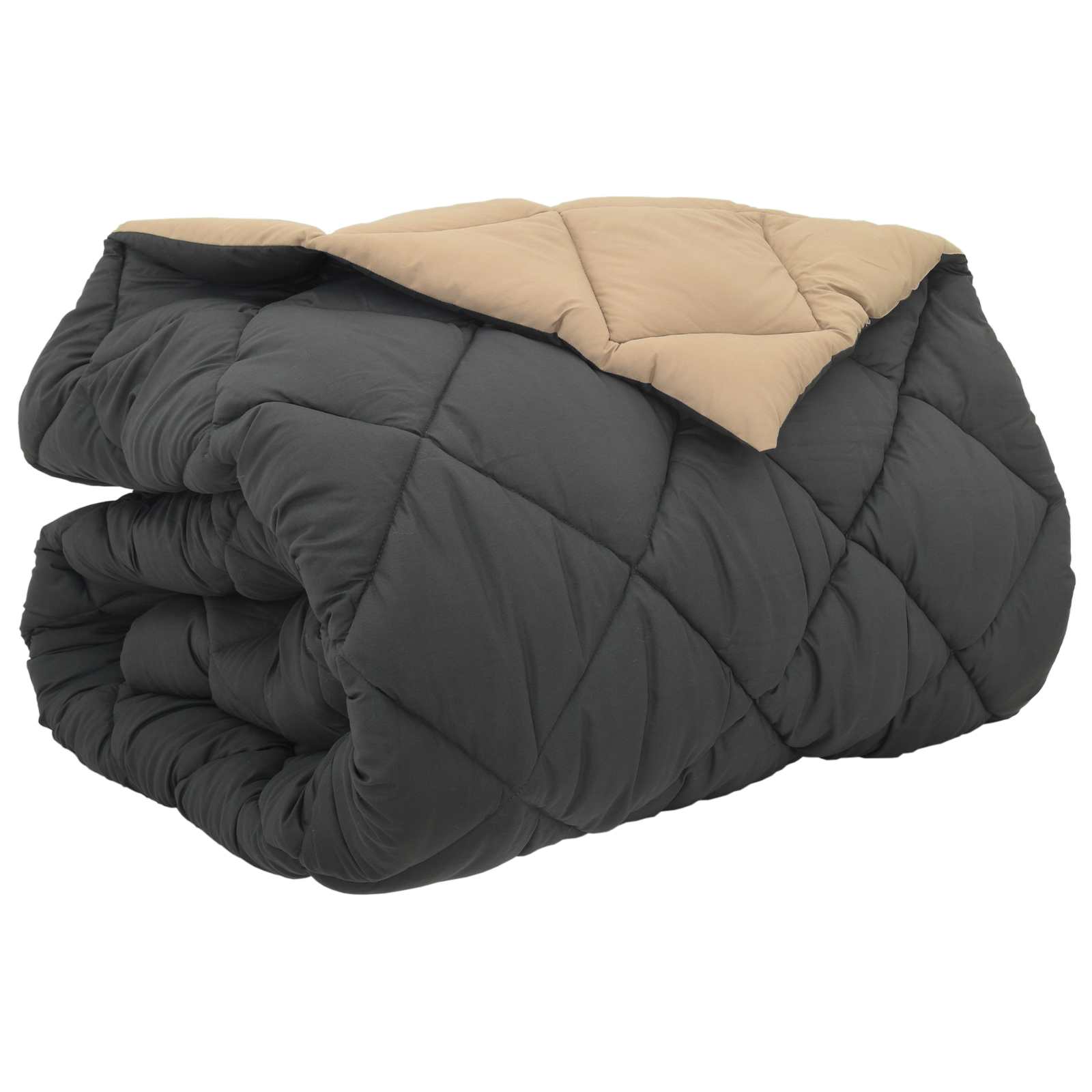 Vinter dyne Antracit og Taupe 220 x 260 cm Mikrofiber