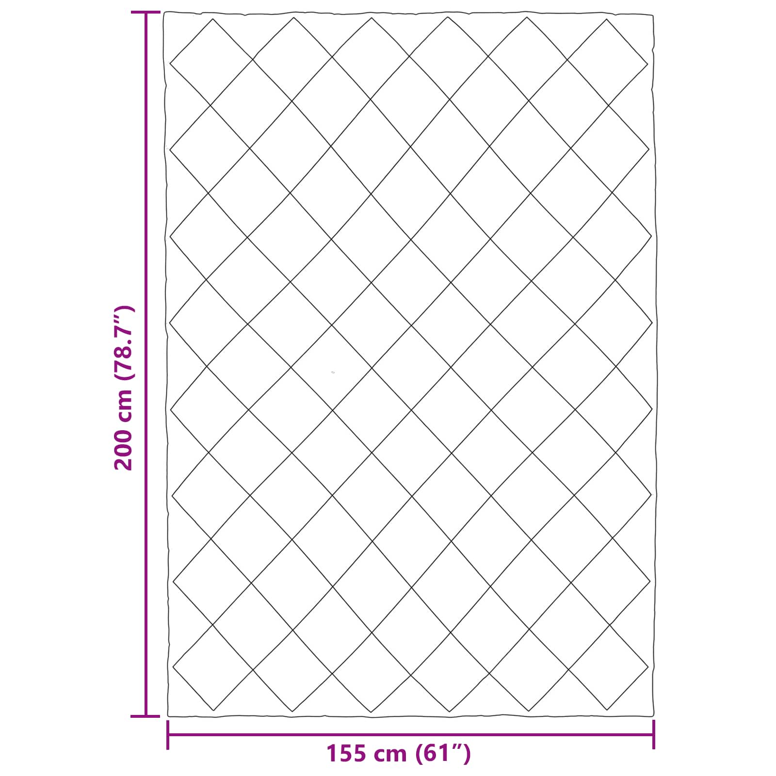 Vinter dyne Gråbrun 155 x 220 cm Mikrofiber