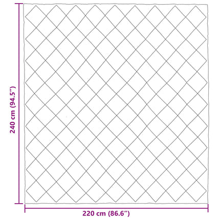 Vinter dyne Sort 220 x 240 cm Mikrofiber