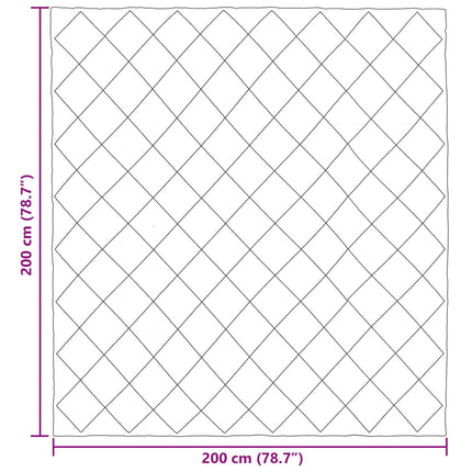 Vinter dyne Sort og Anthracit 200 x 200 cm Mikrofiber