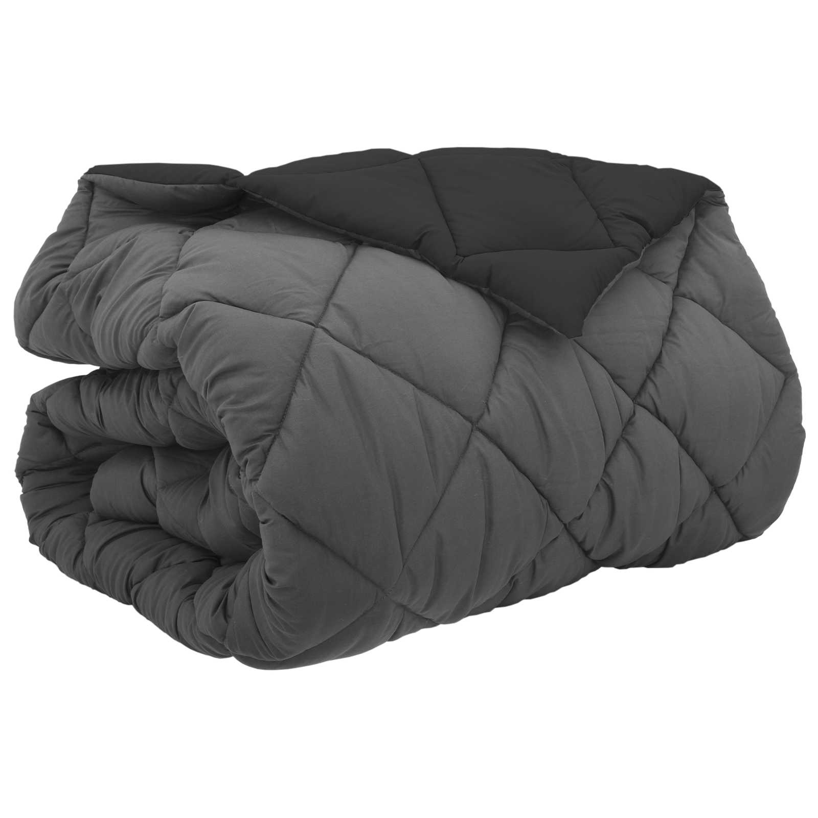 Vinter dyne Sort og Anthracit 200 x 220 cm Mikrofiber