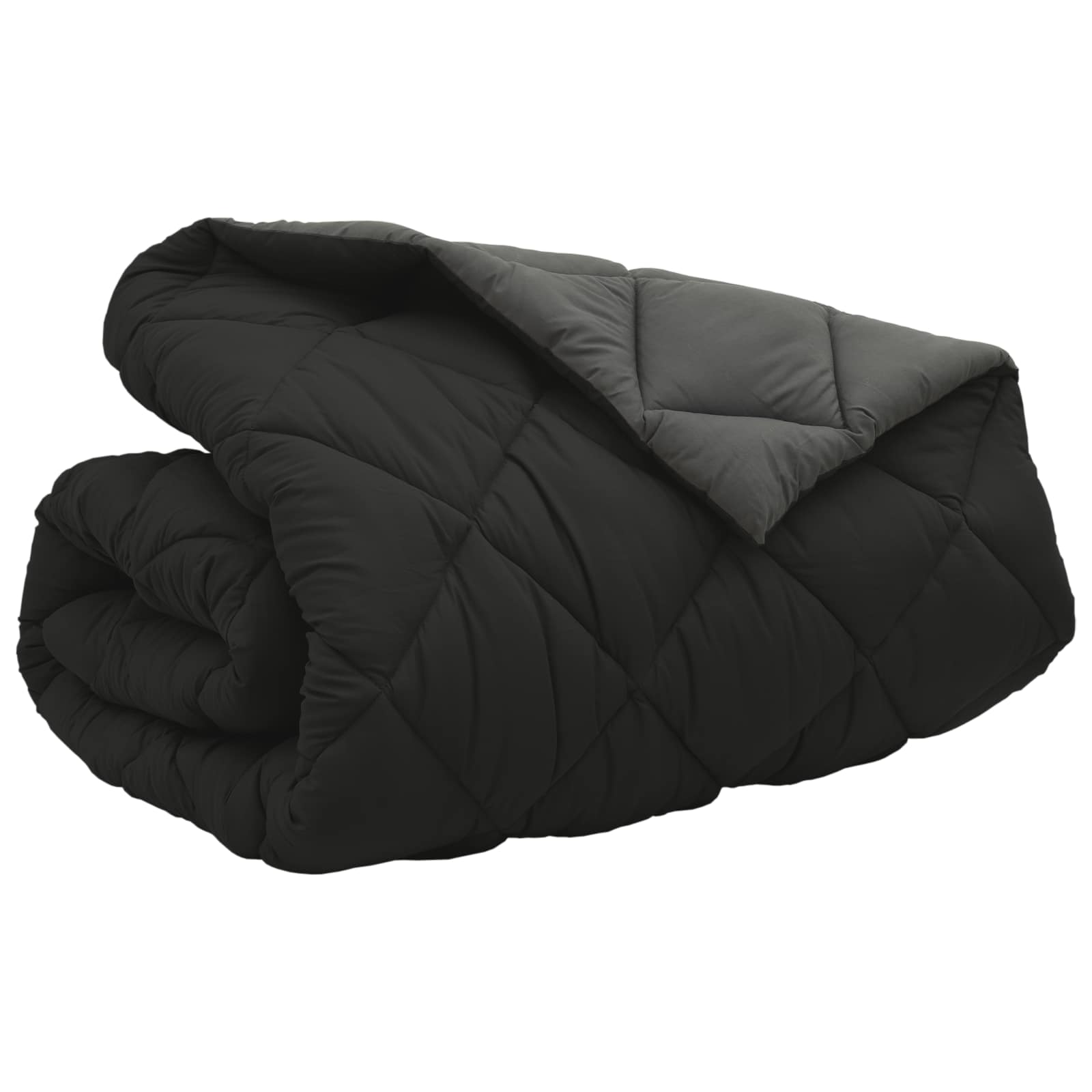 Vinter dyne Sort og Anthracit 200 x 220 cm Mikrofiber