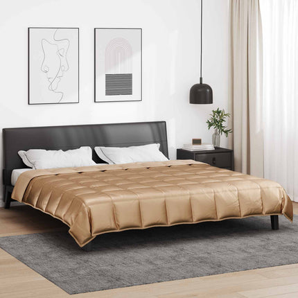 Sommer dyne Guld 200 x 200 cm Satin og Mikrofiber