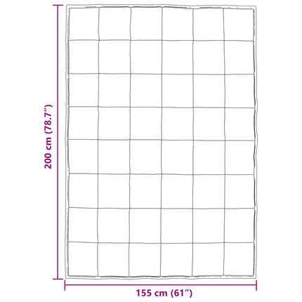 Sommer dyne Sort 155 x 220 cm Satin og Mikrofiber