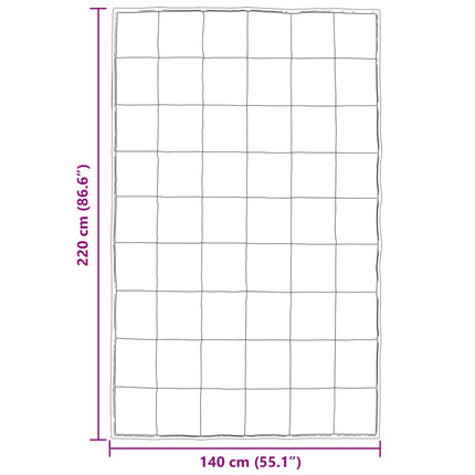 Sommer dyne Sort 140 x 220 cm Satin og Mikrofiber