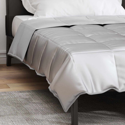 Sommer dyne Sølv 155 x 220 cm Satin og Mikrofiber