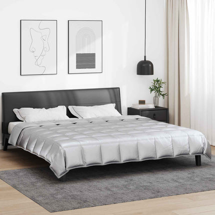 Sommer dyne Sølv 200 x 200 cm Satin og Mikrofiber