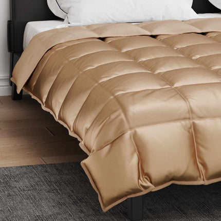 Vinter dyne Guld 220 x 240 cm Satin og Mikrofiber