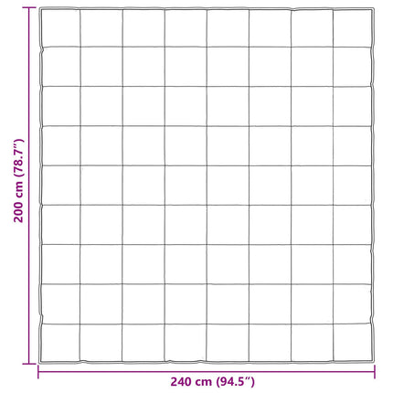 Vinter dyne Sort 200 x 240 cm Satin og Mikrofiber