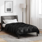 Vinter dyne Sort 135 x 220 cm Satin og Mikrofiber