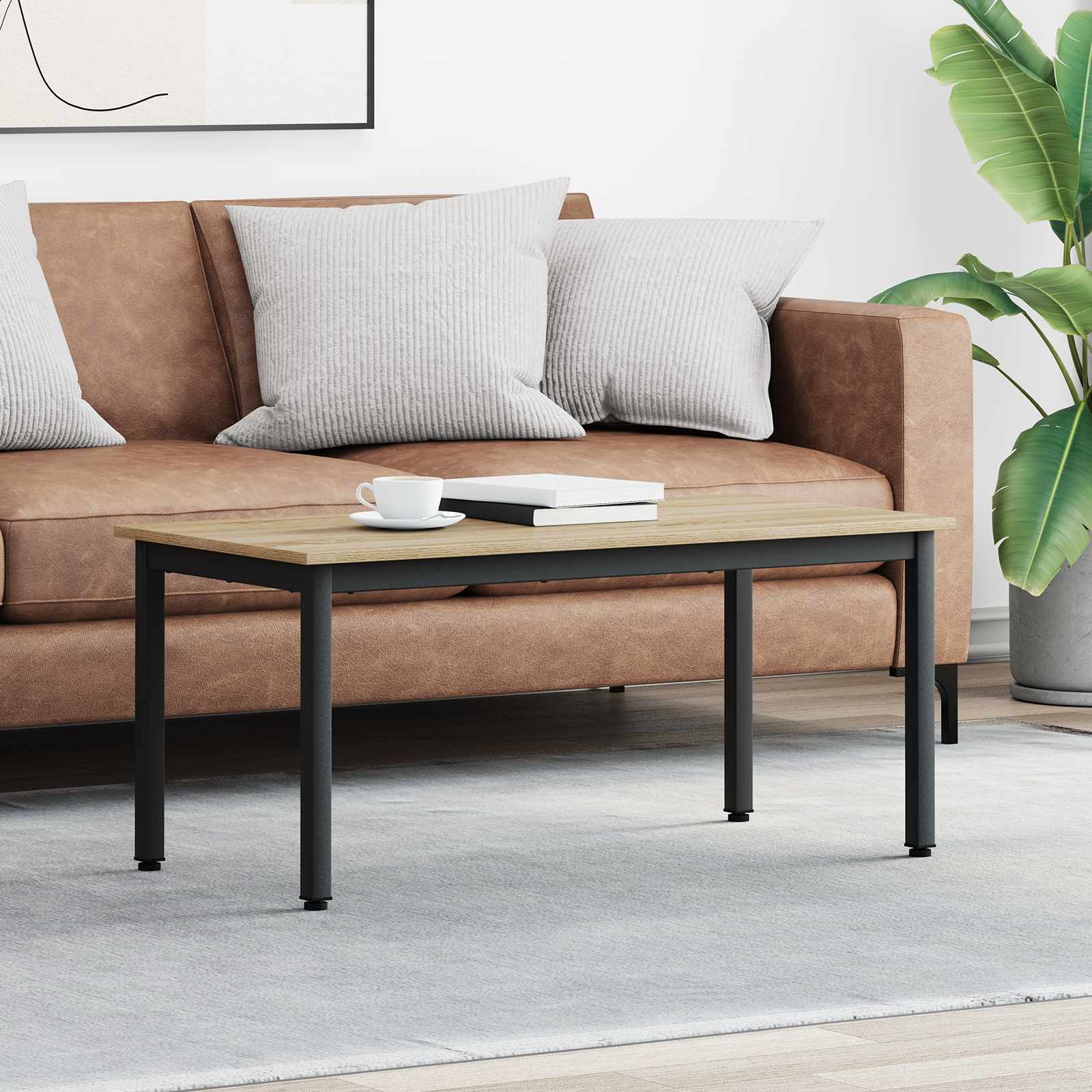 Sofabord Sonoma 100 x 50 x 45 cm Konstrueret træ