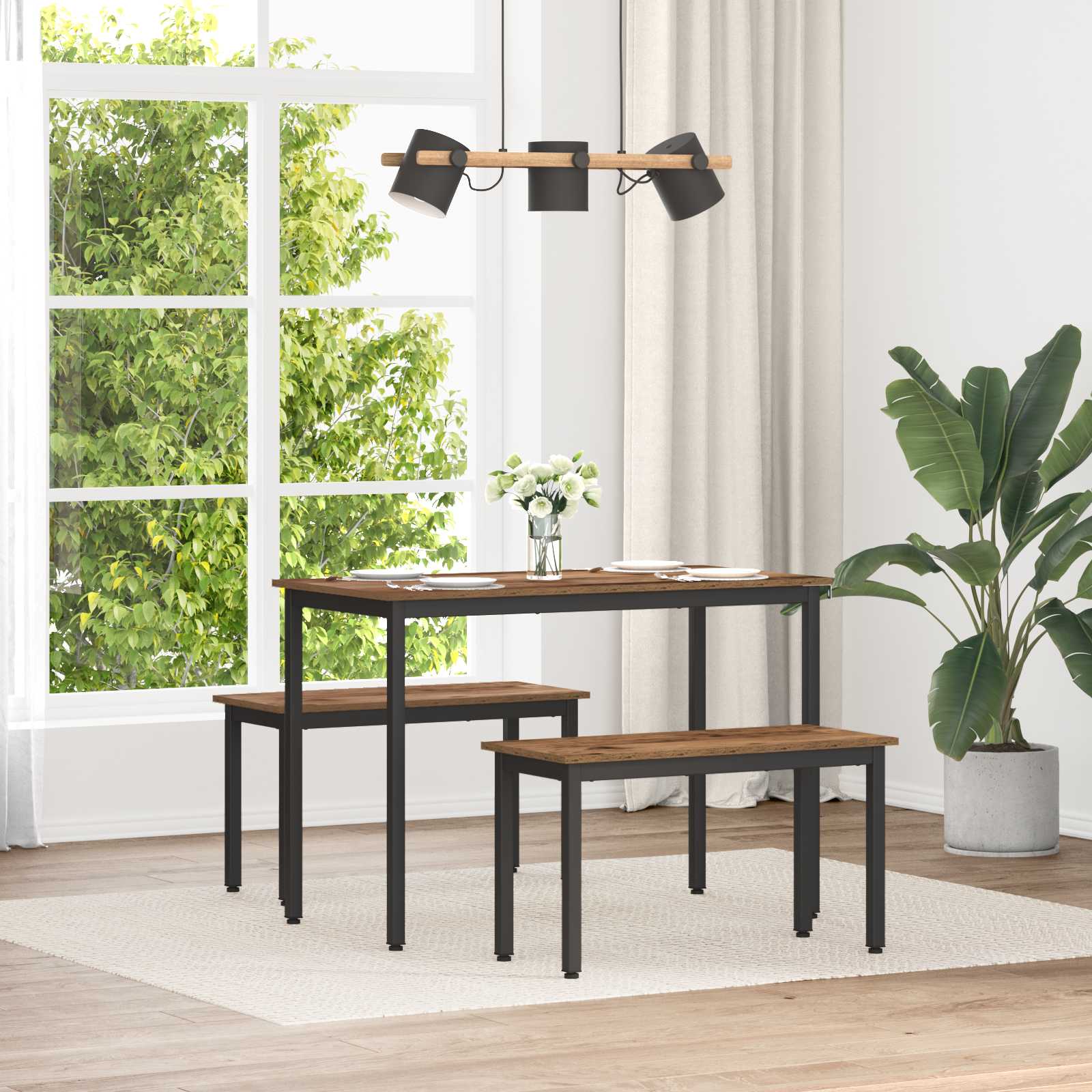 bænk Gammelt træ 80 x 35 x 45 cm Konstrueret træ