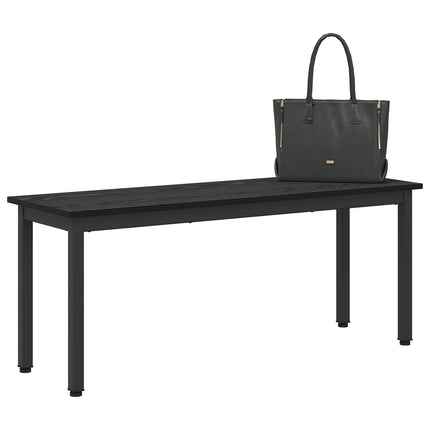 bænk Sort eg 110 x 35 x 45 cm Konstrueret træ
