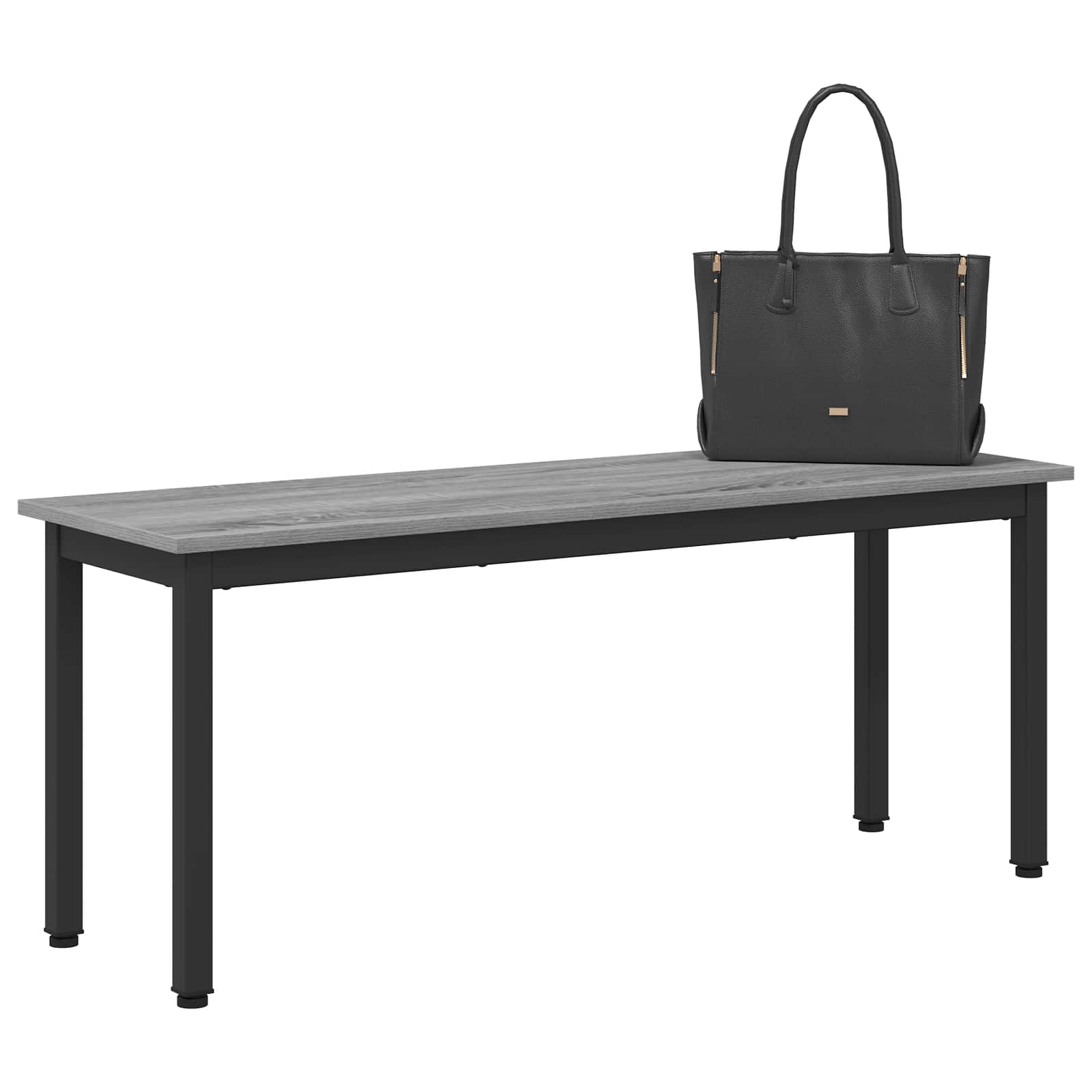 bænk Grå Sonoma 110 x 35 x 45 cm Konstrueret træ billede