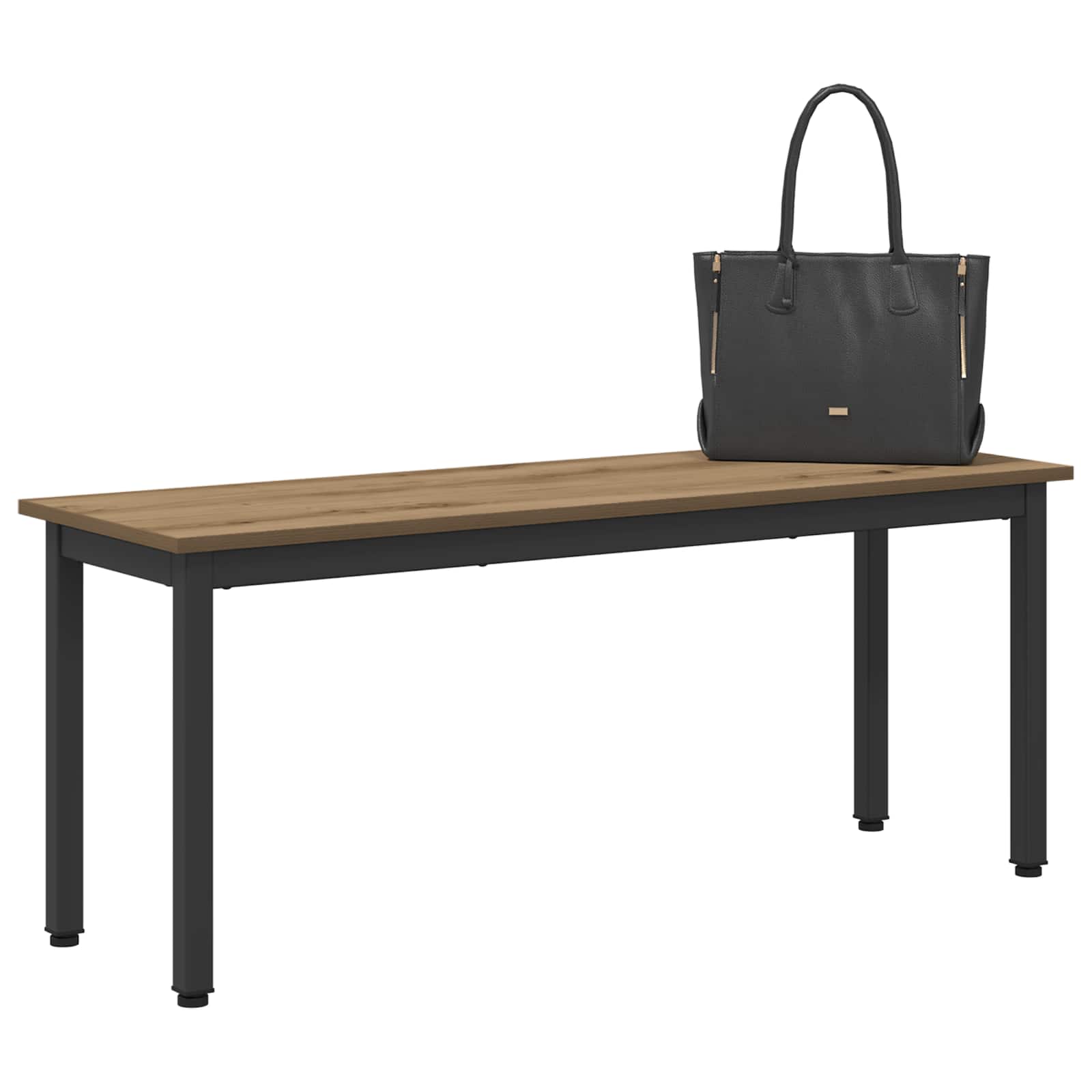 bænk Artisan eg 110 x 35 x 45 cm Konstrueret træ billede