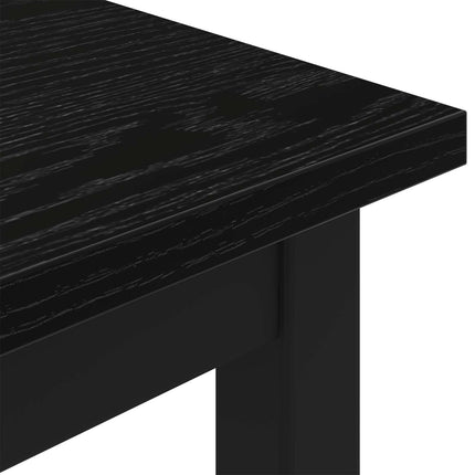 bænk Sort eg 200 x 35 x 45 cm Konstrueret træ