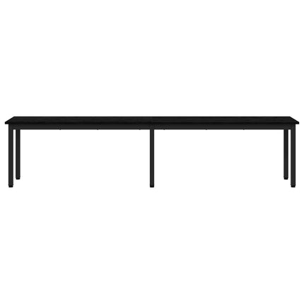 bænk Sort eg 200 x 35 x 45 cm Konstrueret træ
