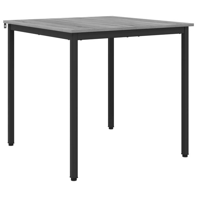 Spiseborde 80 x 80 x 75 cm Konstrueret træ Grå Sonoma Firkantet