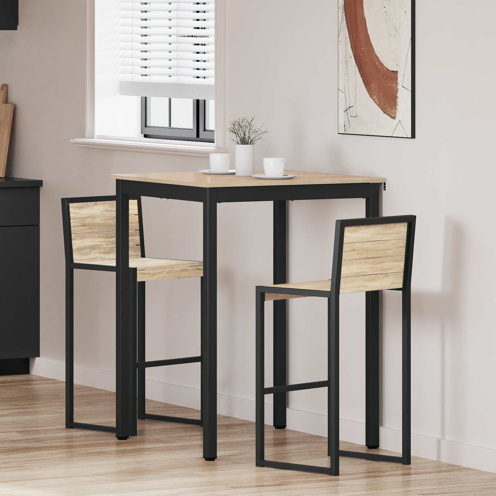 Stående Barbord Konstrueret træ