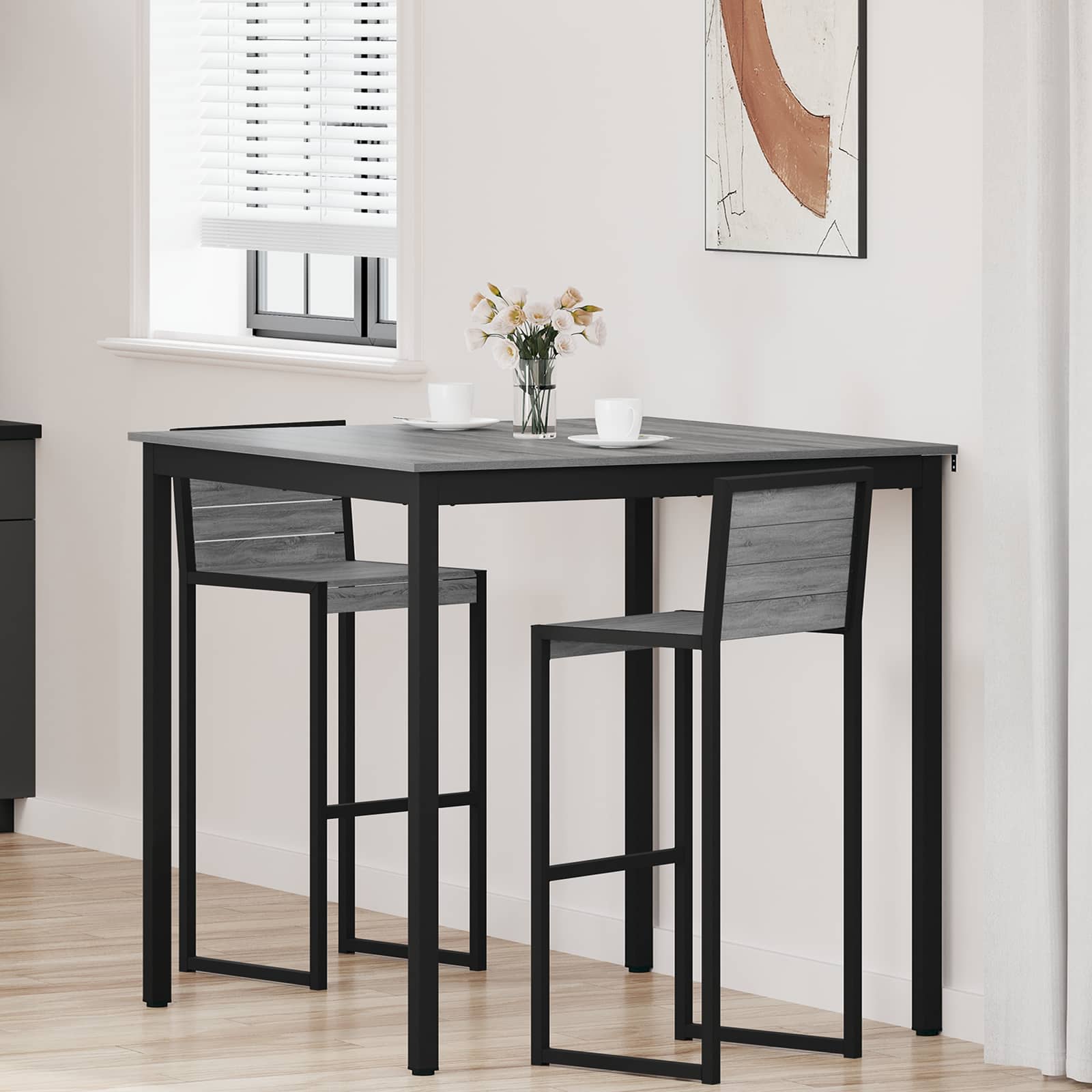 Stående Barbord Konstrueret træ