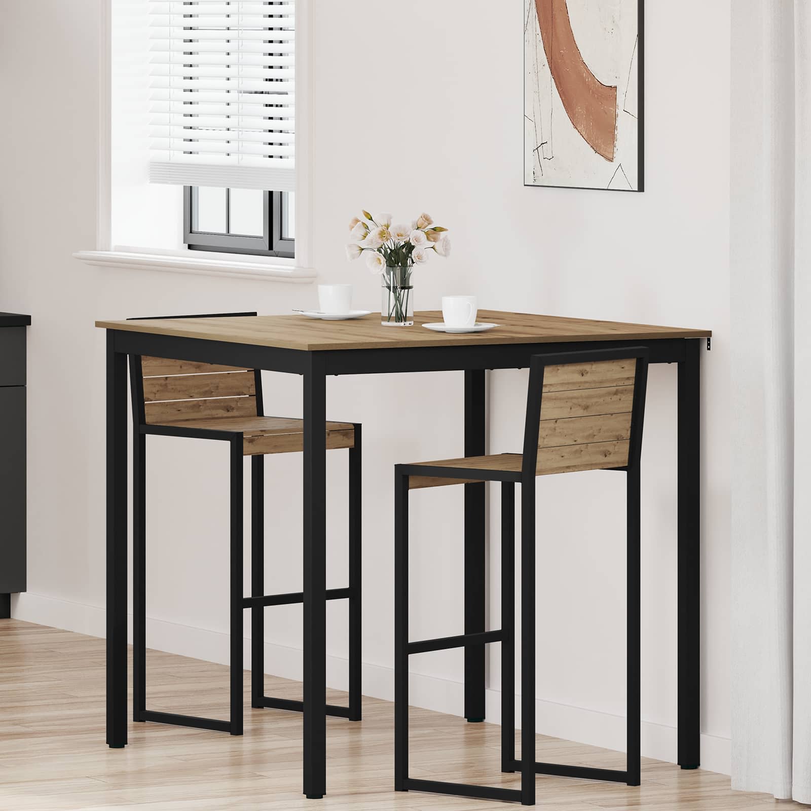 Stående Barbord Konstrueret træ