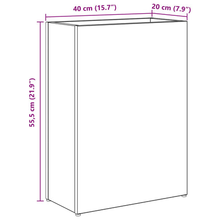 Parasolfod Røget eg 40 x 20 x 55,5 cm Konstrueret træ