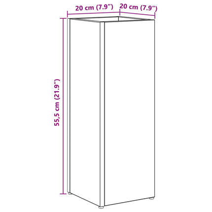 Parasolfod Artisan Egetræ 20 x 20 x 55,5 cm Konstrueret træ